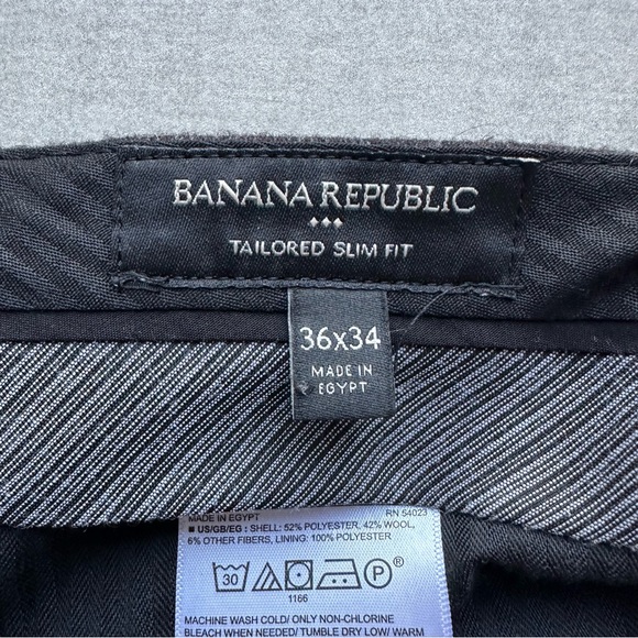 Banana Republic Brown Wool-Blend Pants - 36x34 - Picture 2 of 10